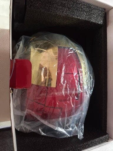 Customer photo for Iron Man MK5 Jarvis Helmet - Voice Activated Mask