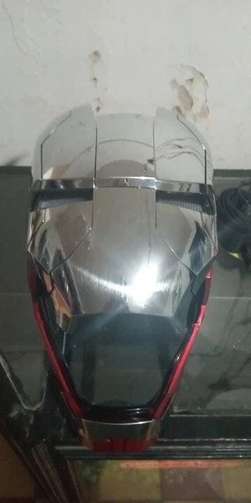 Customer photo for Iron Man MK5 Jarvis Helmet - Voice Activated Mask