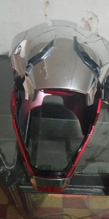 Customer photo for Iron Man MK5 Jarvis Helmet - Voice Activated Mask