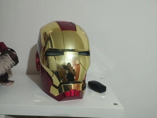 Customer photo for Iron Man MK5 Jarvis Helmet - Voice Activated Mask