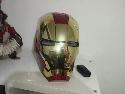 Customer photo for Iron Man MK5 Jarvis Helmet - Voice Activated Mask