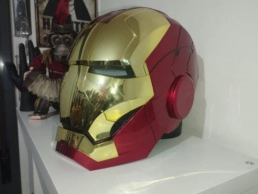 Customer photo for Iron Man MK5 Jarvis Helmet - Voice Activated Mask