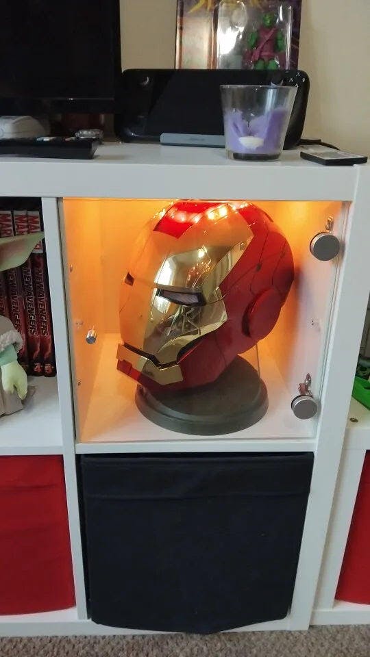 Customer photo for Iron Man MK5 Jarvis Helmet - Voice Activated Mask