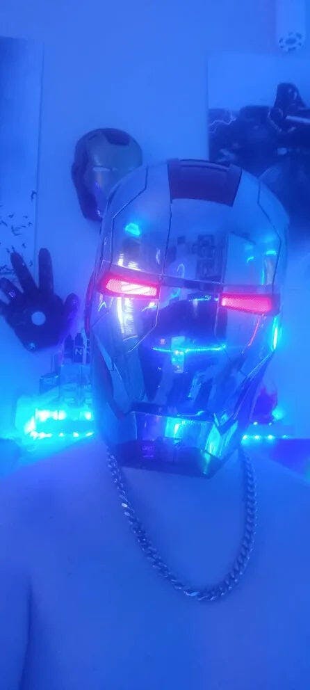 Customer photo for Iron Man MK5 Jarvis Helmet - Voice Activated Mask