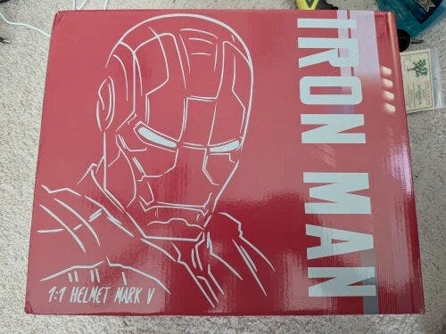 Customer photo for Iron Man MK5 Jarvis Helmet - Voice Activated Mask