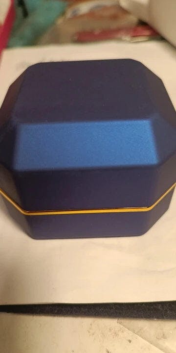 Customer photo for LED Engagement Ring Box with Light