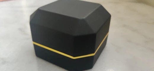 Customer photo for LED Engagement Ring Box with Light
