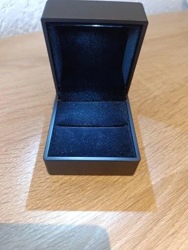 Customer photo for LED Engagement Ring Box with Light