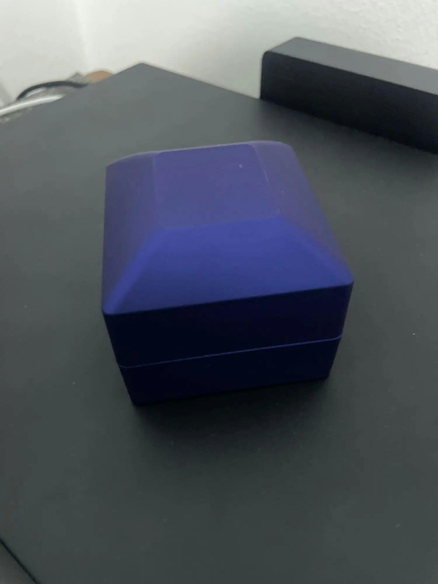 Customer photo for LED Engagement Ring Box with Light