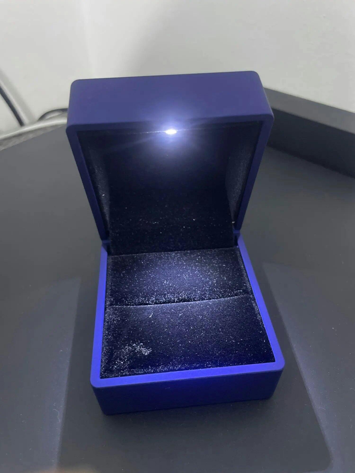 Customer photo for LED Engagement Ring Box with Light