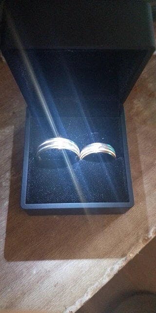 Customer photo for LED Engagement Ring Box with Light