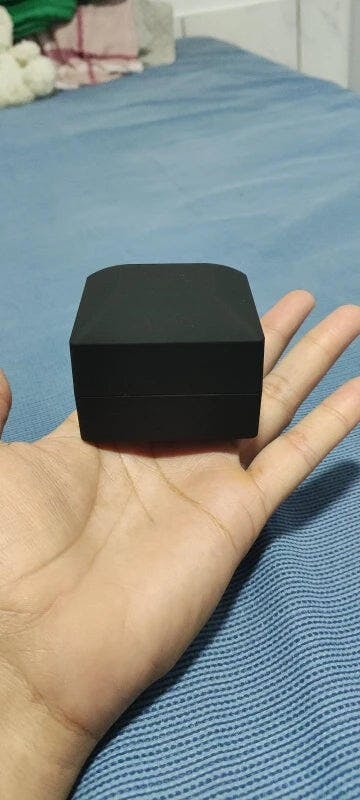 Customer photo for LED Engagement Ring Box with Light