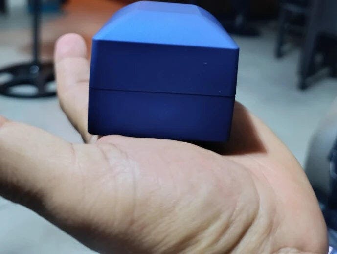 Customer photo for LED Engagement Ring Box with Light
