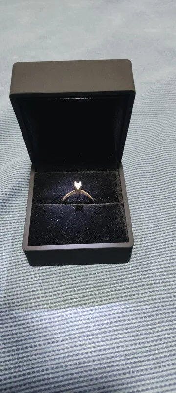 Customer photo for LED Engagement Ring Box with Light