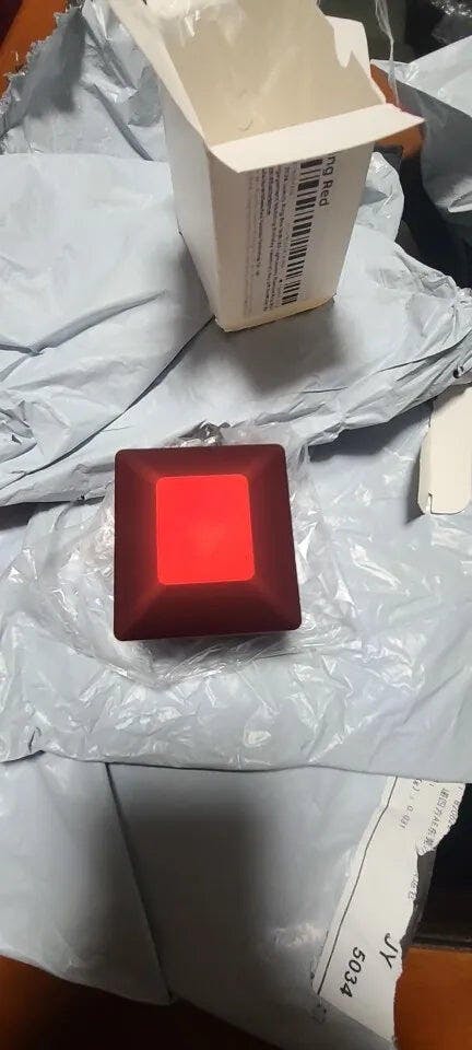 Customer photo for LED Engagement Ring Box with Light