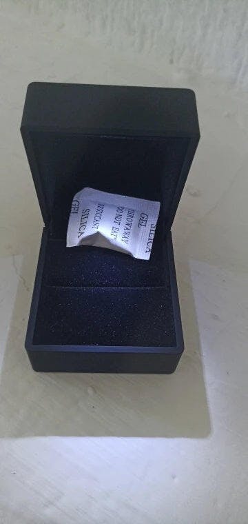 Customer photo for LED Engagement Ring Box with Light