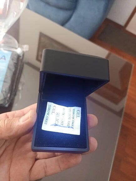 Customer photo for LED Engagement Ring Box with Light