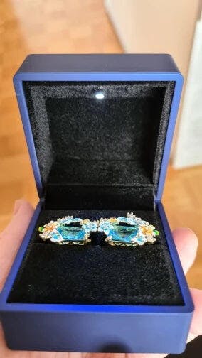 Customer photo for LED Engagement Ring Box with Light