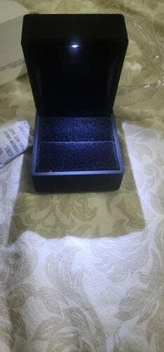Customer photo for LED Engagement Ring Box with Light