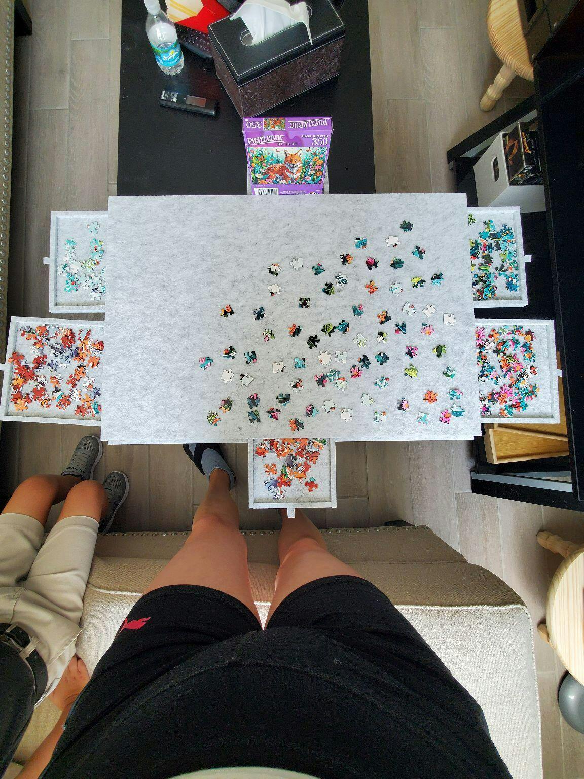 Customer photo for Puzzle Board with Drawers 1500 Piece