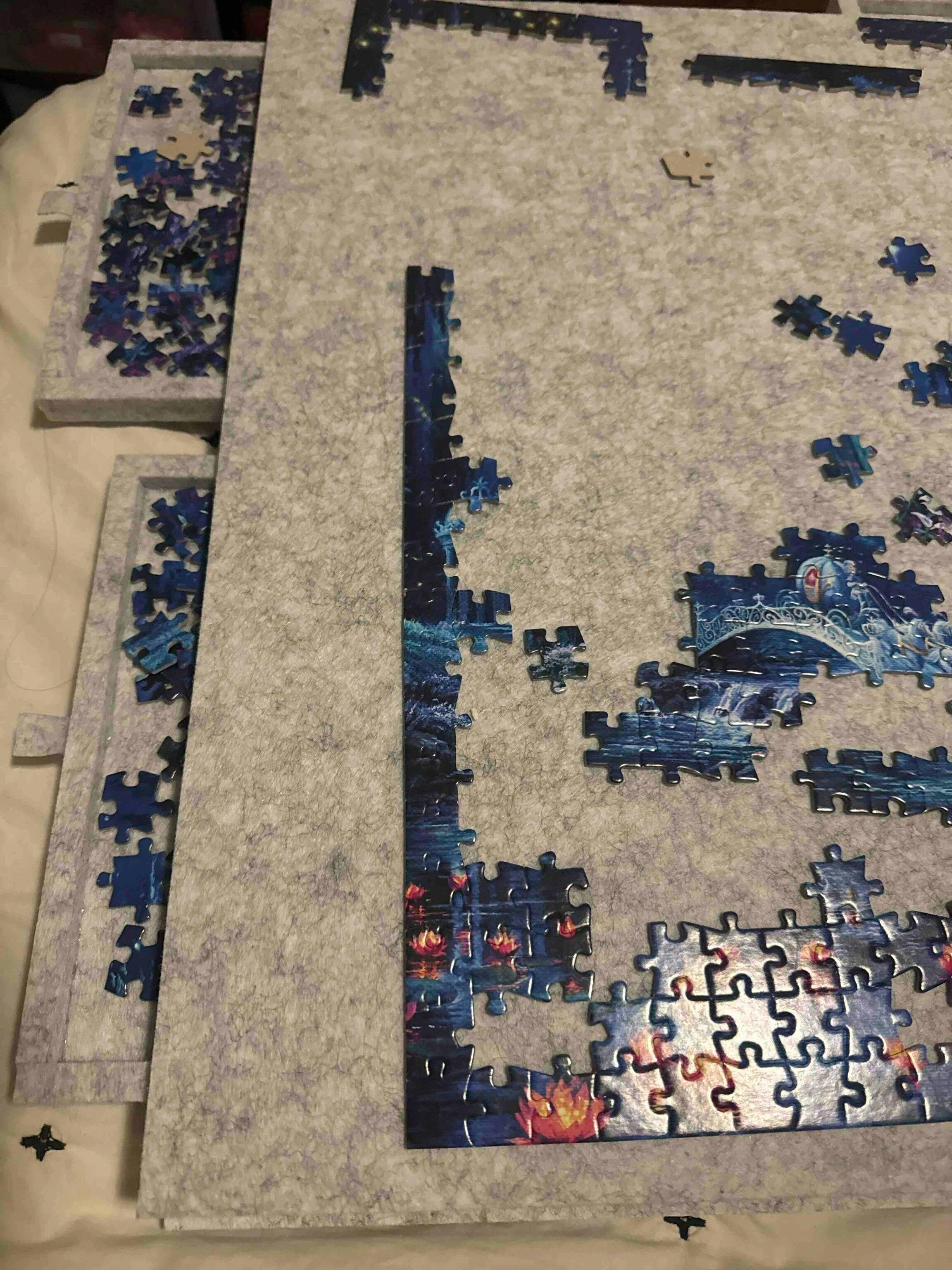 Customer photo for Puzzle Board with Drawers 1500 Piece