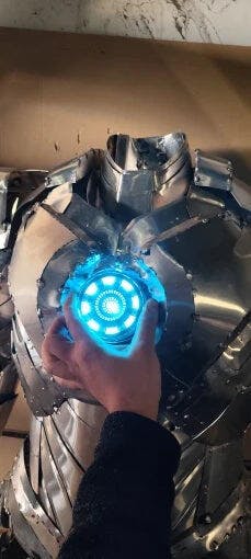 Customer photo for Iron Man MK3 Arc Reactor LED Display Light