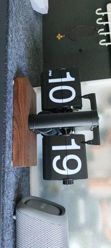 Customer photo for Retro Flip Down Clock with Automatic Rotating