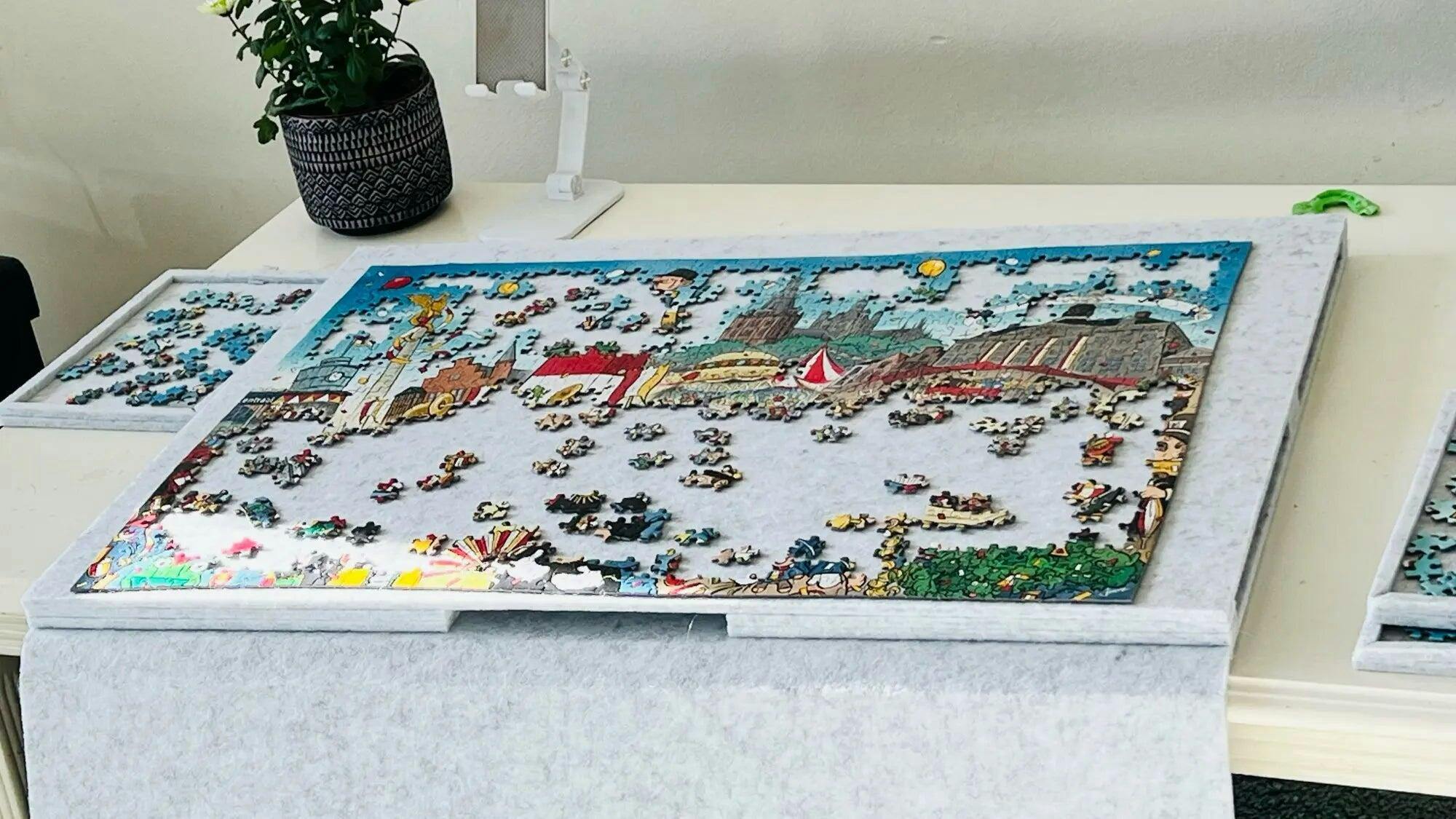 Customer photo for Puzzle Board with Drawers 1500 Piece