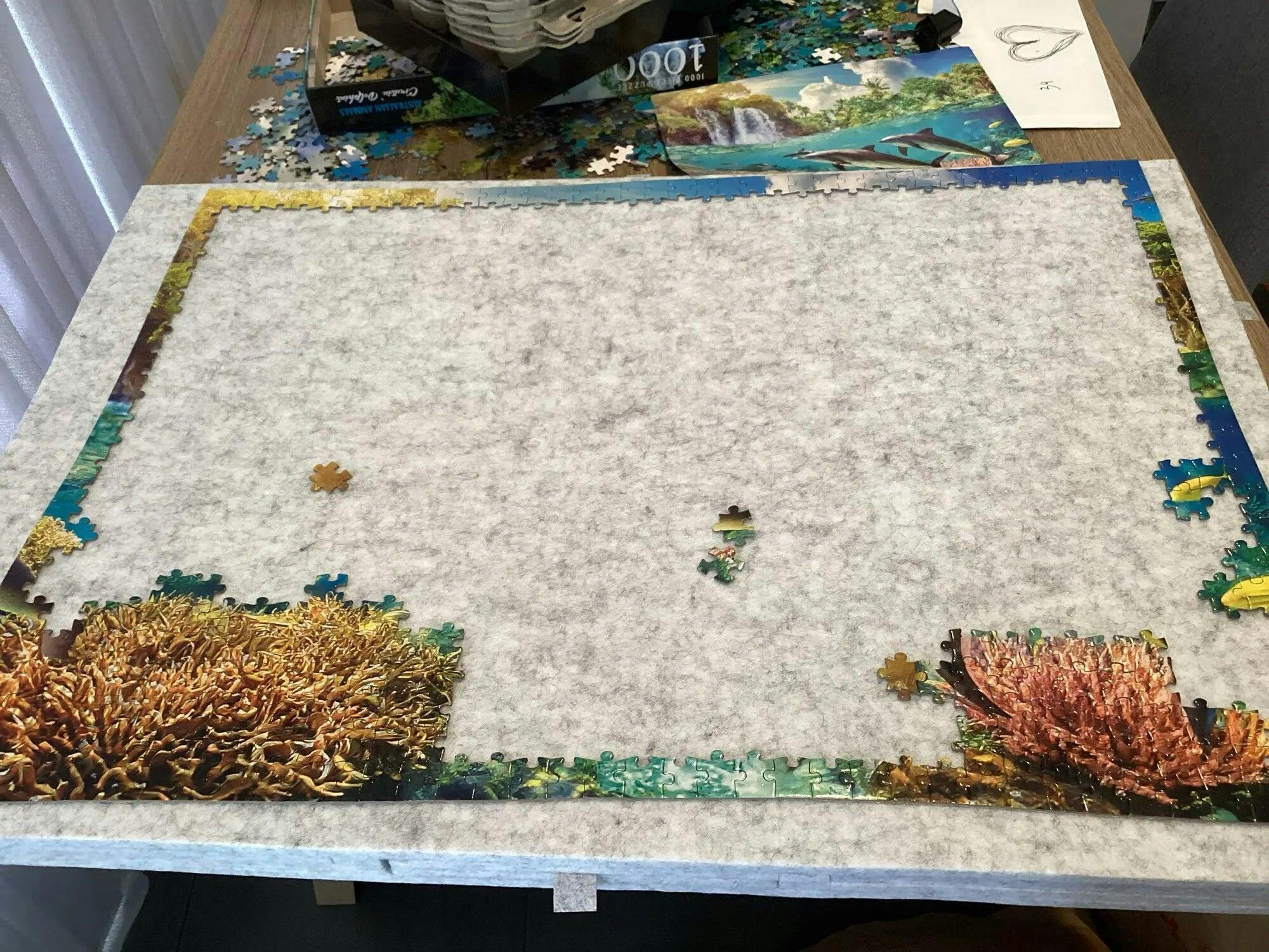 Customer photo for Puzzle Board with Drawers 1500 Piece