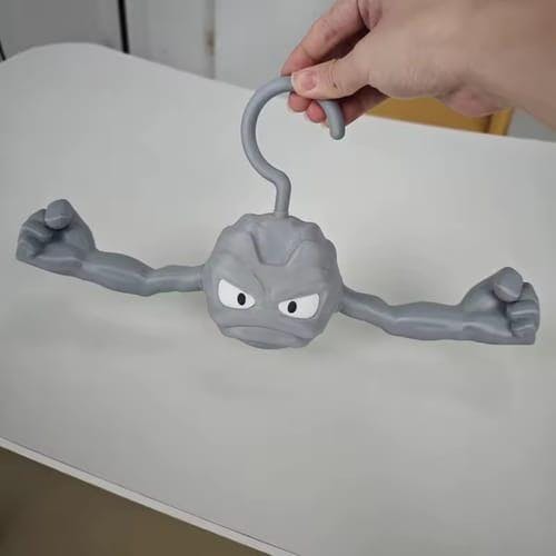 Customer photo for Pokemon Geodude Clothes Hanger