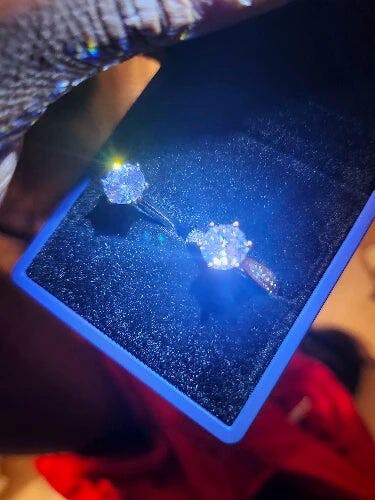 Customer photo for LED Engagement Ring Box with Light