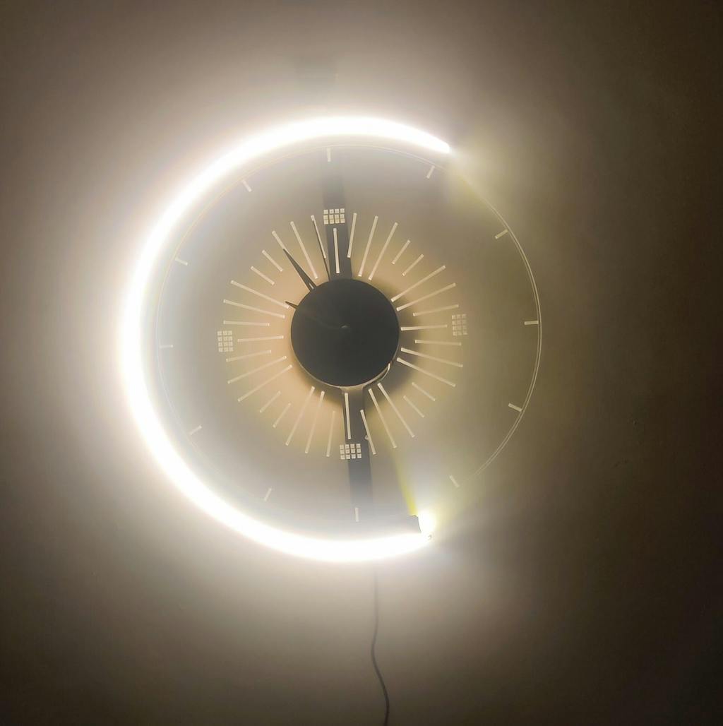 Neon Decorative Wall Art Clock Wall Clocks PyariWalls.pk Pyari Walls