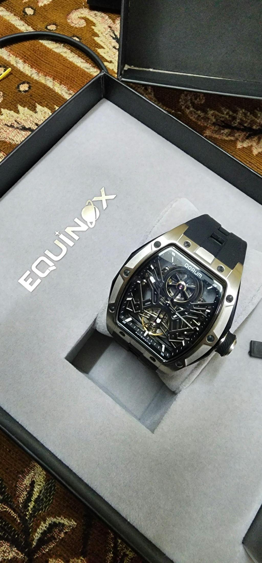 Qorum Equinox Men’s Automatic Skeleton Watch