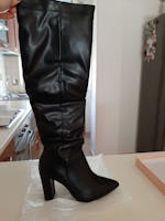KSENIA - black pu high boots