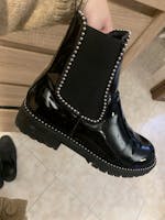 MAGS - stivaletti chelsea in glassy nero