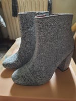 IRENE - stivaletto in glitter grigio