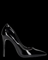 ZAIG - décolleté in glassy nero con tacco a spillo