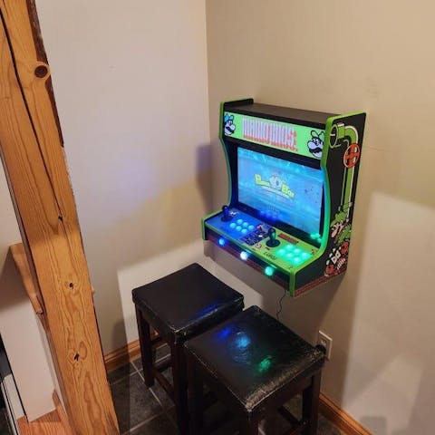 Mario Bros Themed Wall Mounted Arcade Machine