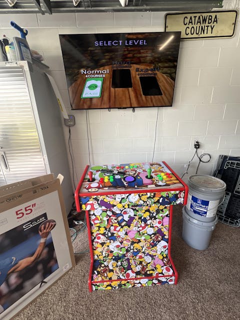 2 Player Super Mario Pedestal Arcade Machine