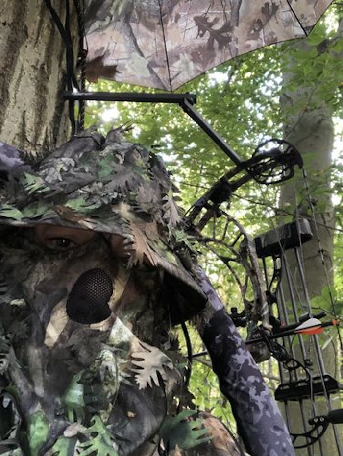 2-in-1 Leafy Face Mask and Bucket Hat (Adjustable, OSFM)