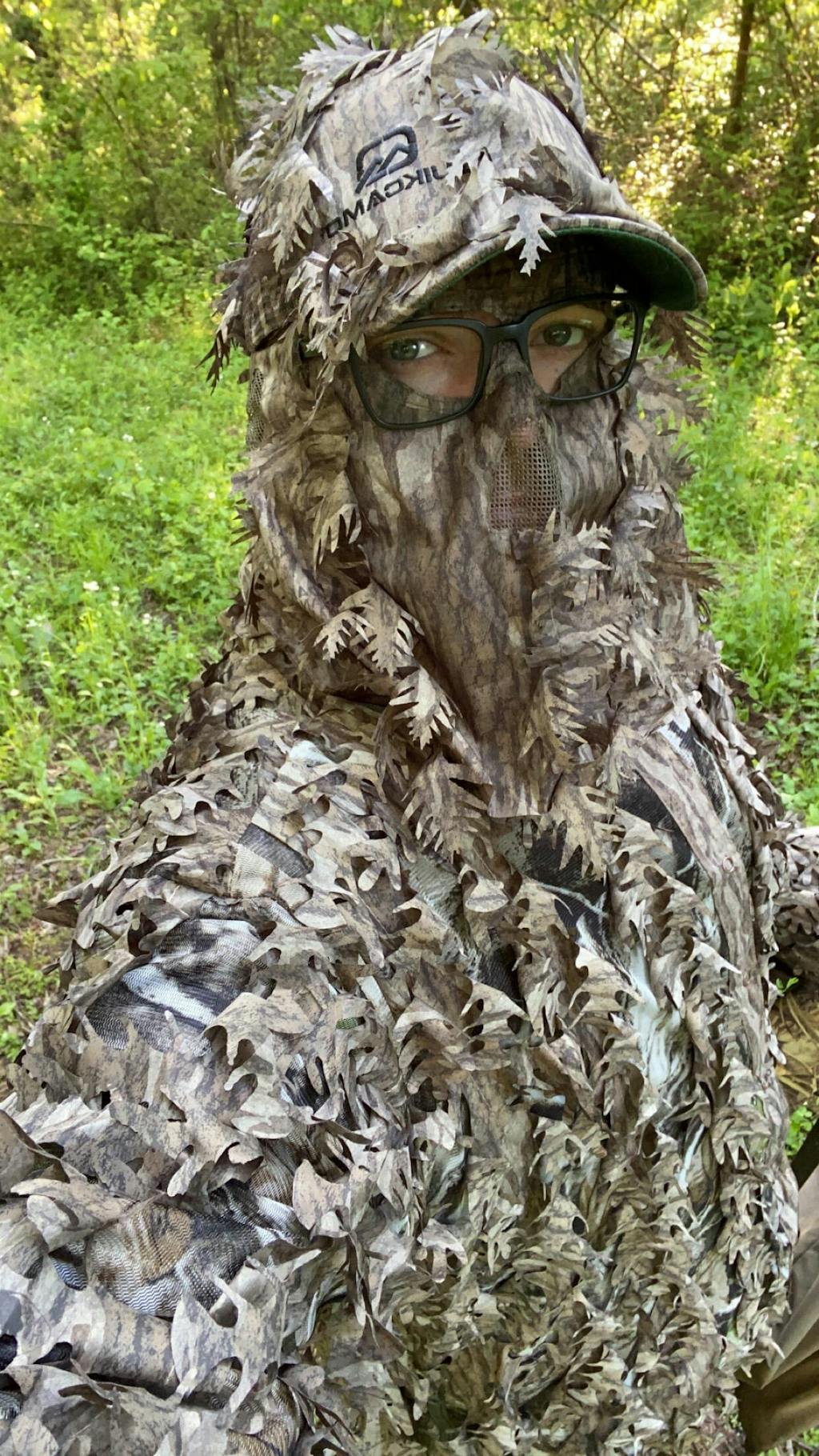 Mossy Oak & Realtree Leafy Camo Face Mask Hats (Adjustable OSFM) QuikCamo