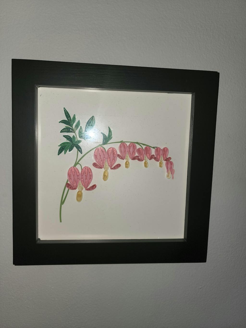 Handcrafted Bleeding Heart Greeting Card Quilling Card¨