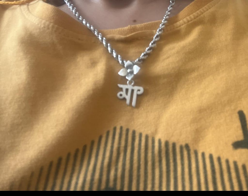 Buy Silver Pendant Online in India Quirksmith Maa Pendant (Bengali)