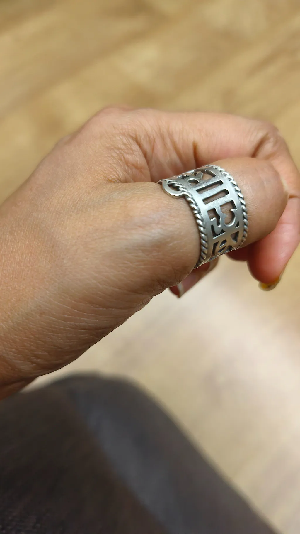 Aham Brahamasmi Thumb Ring