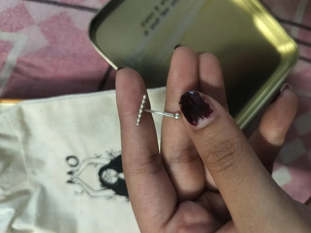 Linear Dot Belly Ring