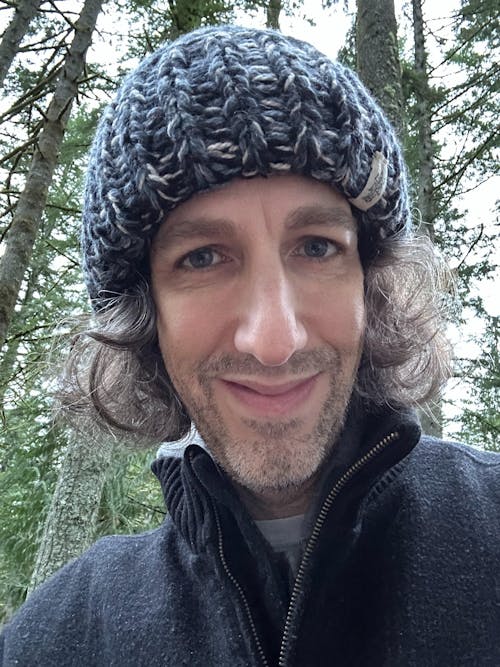 Nirvanna Designs Marbled Rib Hand-Knit Wool Beanie