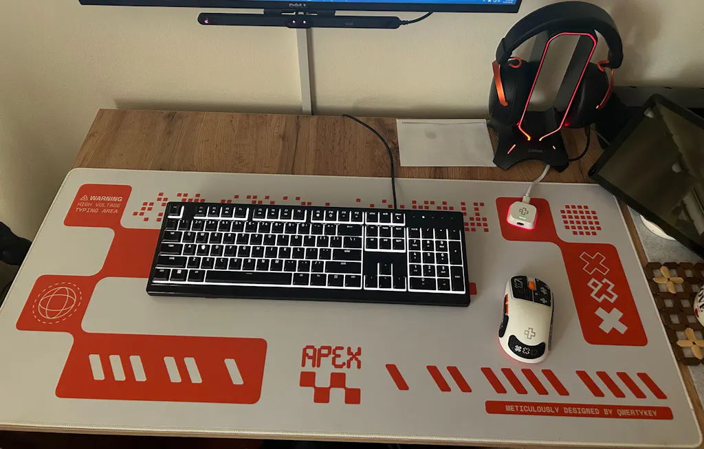 Deskmat Mousepad QwertyKey Samurai 4mm margini cusute