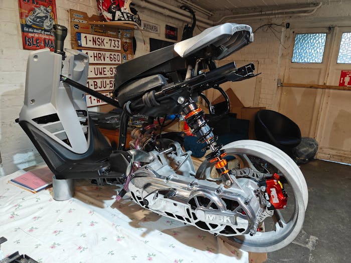 Bremssattel 4-Kolben RPG Bremszange MK2 Radial 4K Universell Roller Pitbike