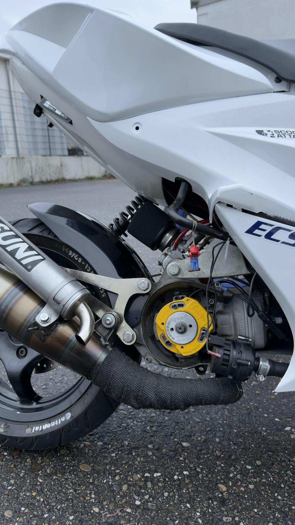 Schutzblech Kotflügel RPG Hinten Minarelli Liegend Aerox Jog