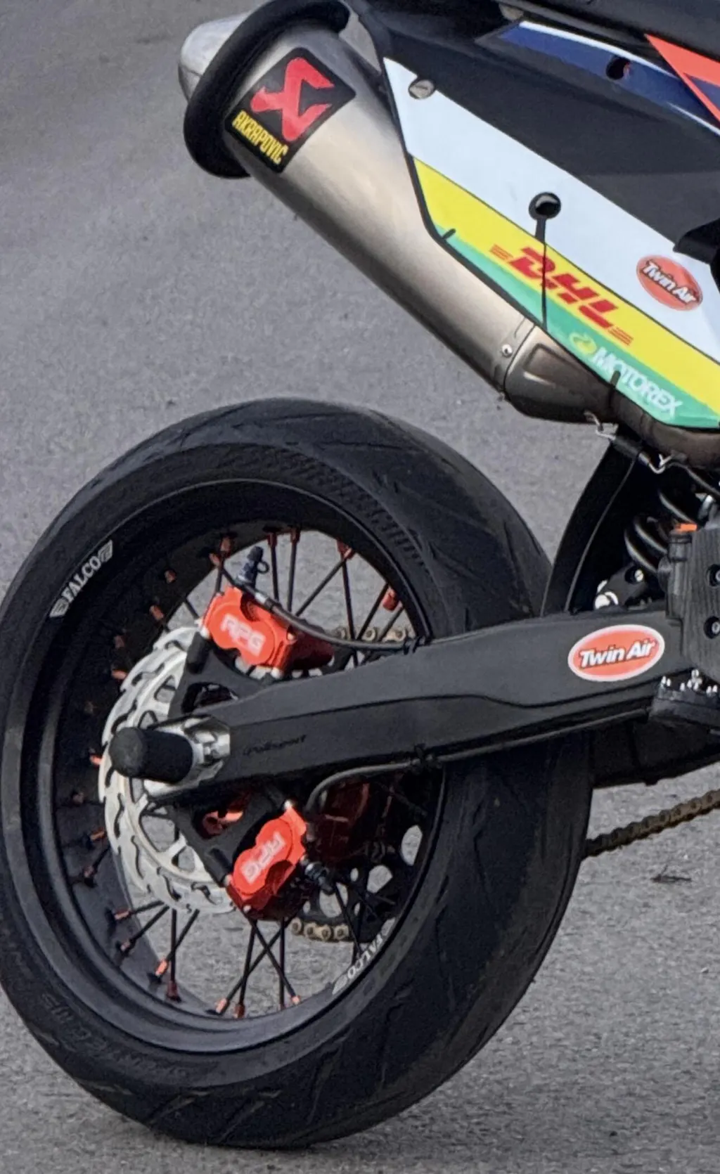 Bremssattel 4-Kolben RPG Bremszange MK2 Radial 4K Universell Roller Pitbike